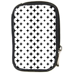 Pattern-whit Star Black Compact Camera Leather Case by nateshop