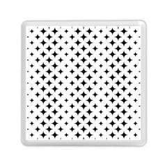 Pattern-whit Star Black Memory Card Reader (square) by nateshop