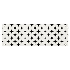 Pattern-whit Star Black Banner And Sign 6  X 2  by nateshop