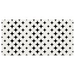 Pattern-whit Star Black Banner and Sign 8  x 4  Front