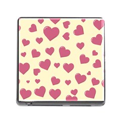 Valentine Flat Love Hearts Design Romantic Memory Card Reader (square 5 Slot) by Amaryn4rt