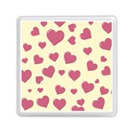 Valentine Flat Love Hearts Design Romantic Memory Card Reader (Square) Front