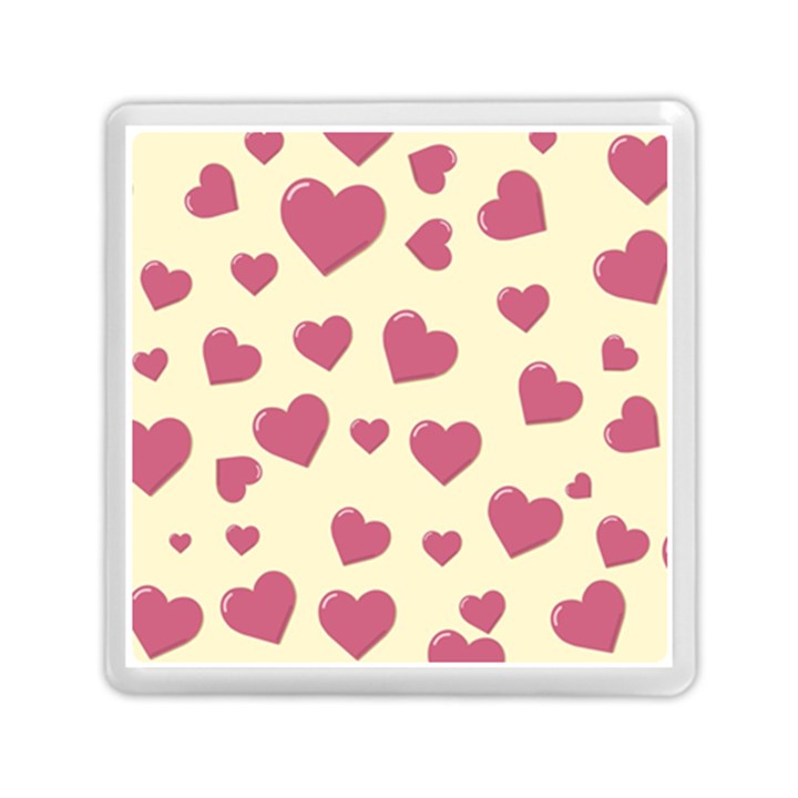 Valentine Flat Love Hearts Design Romantic Memory Card Reader (Square)