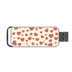 Valentine Flat Love Hearts Design Romantic Portable Usb Flash (one Side) by Amaryn4rt