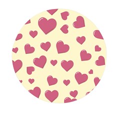 Valentine Flat Love Hearts Design Romantic Mini Round Pill Box (pack Of 3) by Amaryn4rt