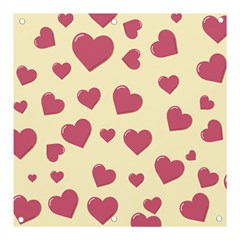 Valentine Flat Love Hearts Design Romantic Banner And Sign 3  X 3  by Amaryn4rt