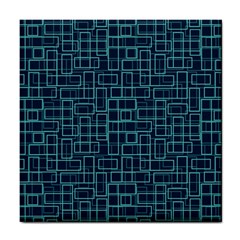 Abstract Illustration Background Rectangles Pattern Tile Coaster by Amaryn4rt