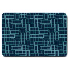 Abstract Illustration Background Rectangles Pattern Large Doormat  by Amaryn4rt