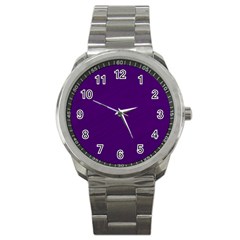 Purple Sport Metal Watch by nateshop