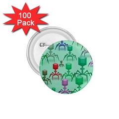 Bacteriophage Virus Army 1 75  Buttons (100 Pack)  by Amaryn4rt