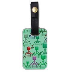 Bacteriophage Virus Army Luggage Tag (one Side) by Amaryn4rt