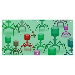 Bacteriophage Virus Army Banner And Sign 4  X 2  by Amaryn4rt