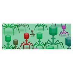 Bacteriophage Virus Army Banner And Sign 8  X 3  by Amaryn4rt