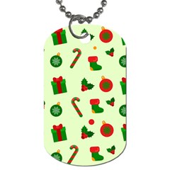 Illustration Festive Background Holiday Background Dog Tag (one Side) by Amaryn4rt