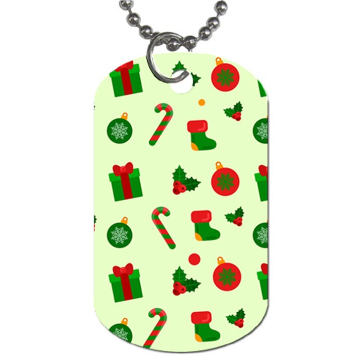 Illustration Festive Background Holiday Background Dog Tag (One Side)