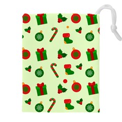 Illustration Festive Background Holiday Background Drawstring Pouch (5xl) by Amaryn4rt