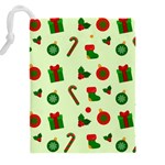 Illustration Festive Background Holiday Background Drawstring Pouch (5XL) Back