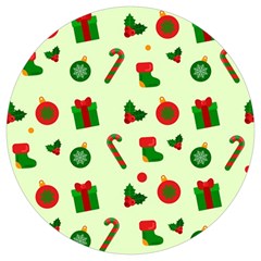 Illustration Festive Background Holiday Background Round Trivet by Amaryn4rt