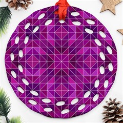 Purple-art Ornament (round Filigree)