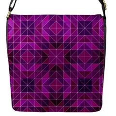 Purple-art Flap Closure Messenger Bag (s) by nateshop