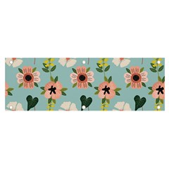 Illustration Flower White Pattern Floral Banner And Sign 6  X 2  by Amaryn4rt