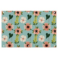 Illustration Flower White Pattern Floral Banner And Sign 6  X 4 