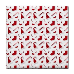 Christmas Template Advent Cap Tile Coaster by Amaryn4rt