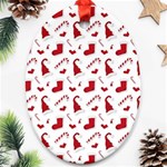 Christmas Template Advent Cap Oval Ornament (Two Sides) Front