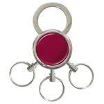 Red-draft 3-Ring Key Chain Front