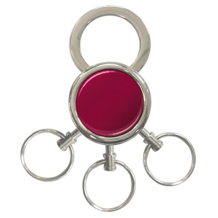 Red-draft 3-Ring Key Chain