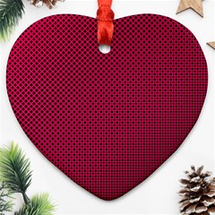 Red-draft Heart Ornament (two Sides)