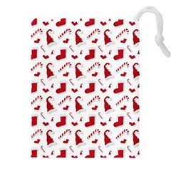 Christmas Template Advent Cap Drawstring Pouch (5xl) by Amaryn4rt