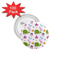 Turtles Animals Sea Life 1 75  Buttons (100 Pack)  by Amaryn4rt