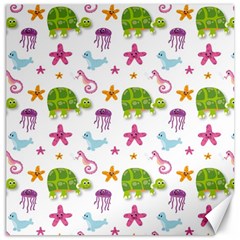 Turtles Animals Sea Life Canvas 20  X 20  by Amaryn4rt