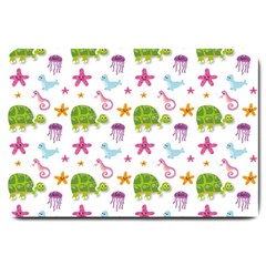 Turtles Animals Sea Life Large Doormat  by Amaryn4rt