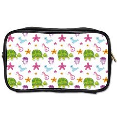 Turtles Animals Sea Life Toiletries Bag (one Side) by Amaryn4rt