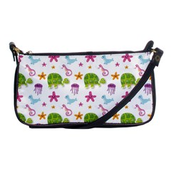 Turtles Animals Sea Life Shoulder Clutch Bag by Amaryn4rt