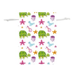 Turtles Animals Sea Life Lightweight Drawstring Pouch (m) by Amaryn4rt