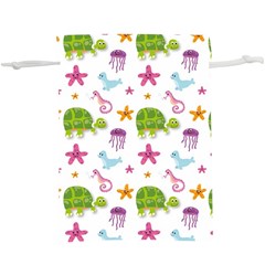 Turtles Animals Sea Life  Lightweight Drawstring Pouch (xl)