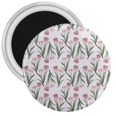 Illustration Flower Floral Design Pattern 3  Magnets by Amaryn4rt