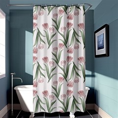 Illustration Flower Floral Design Pattern Shower Curtain 36  X 72  (stall)  by Amaryn4rt