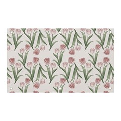 Illustration Flower Floral Design Pattern Banner And Sign 5  X 3  by Amaryn4rt