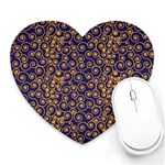 Pattern Illustration Spiral Pattern Texture Fractal Heart Mousepads Front