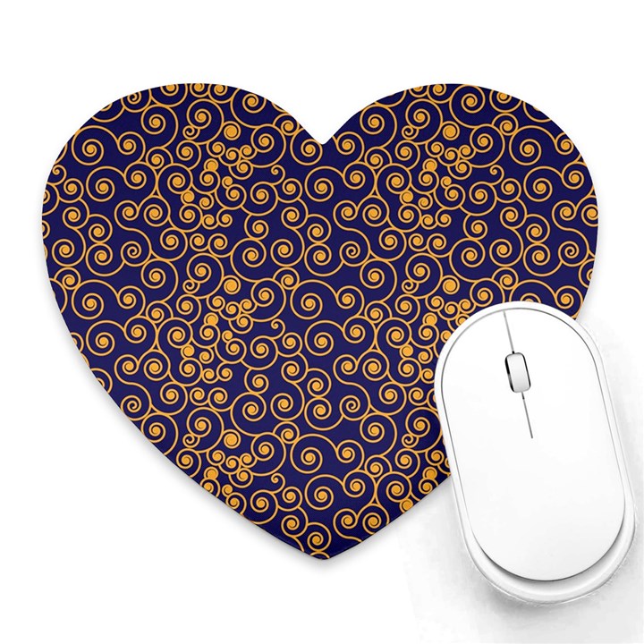 Pattern Illustration Spiral Pattern Texture Fractal Heart Mousepads