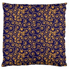 Pattern Illustration Spiral Pattern Texture Fractal Large Cushion Case (one Side) by Amaryn4rt