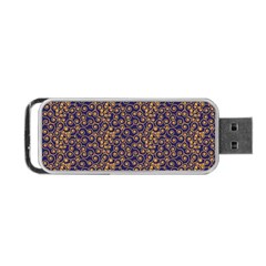 Pattern Illustration Spiral Pattern Texture Fractal Portable Usb Flash (one Side) by Amaryn4rt