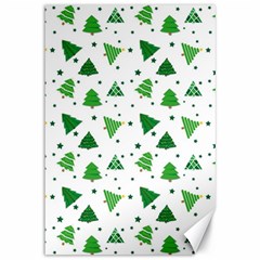 Christmas Trees Pattern Design Pattern Canvas 12  X 18 