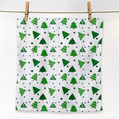 Christmas Trees Pattern Design Pattern Face Towel by Amaryn4rt