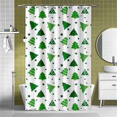 Christmas Trees Pattern Design Pattern Shower Curtain 48  X 72  (small)  by Amaryn4rt