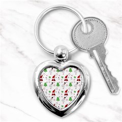 Santa Claus Snowman Christmas Xmas Key Chain (heart)